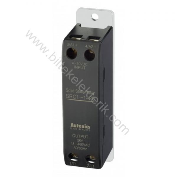 Autonics SRC1-1420R 4-30VDC Giriş-48-480VAC Çıkış 20A Tek Fazlı Solid State Relay ( İnce Yapılı Soğutucusuz ) Monofaze - SSR